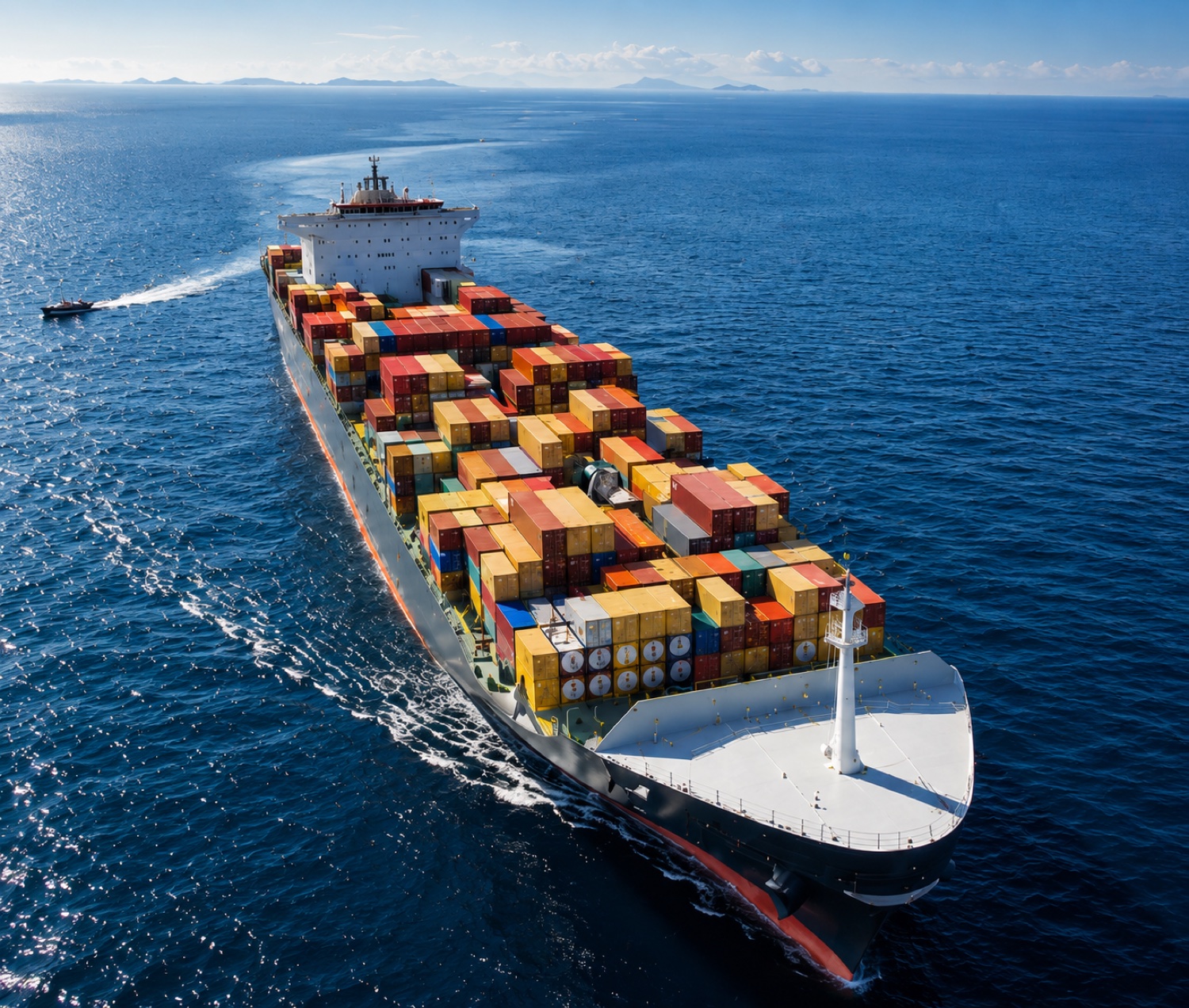 International container freight ship